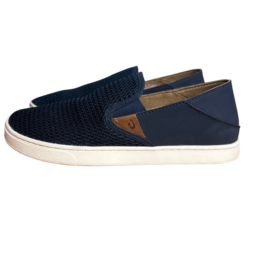 OluKai Navy and Tan Women's Sneakers